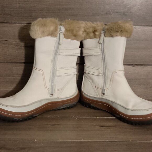 Merrell Decora Chant Women Snow Boots J48428 Size 8.5 White Faux Leather - Picture 7 of 16